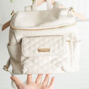 Luli Bebe Petit Monaco Faux Leather Diaper Bag